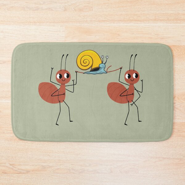 Item preview, Cute Ants Carrying Happy Snail  designed and sold by TeoraMotif Studio.