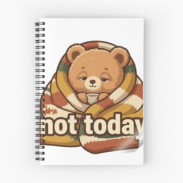 Item preview, Not Today Sticker | Lazy Cozy Mood designed and sold by CutePlix.
