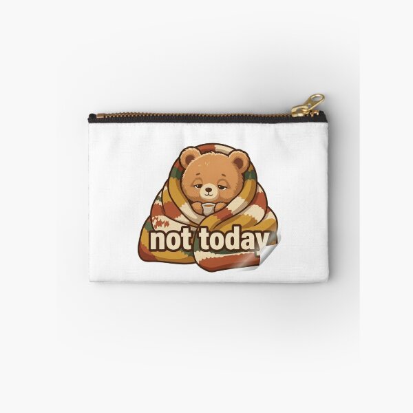 Item preview, Not Today Sticker | Lazy Cozy Mood designed and sold by CutePlix.