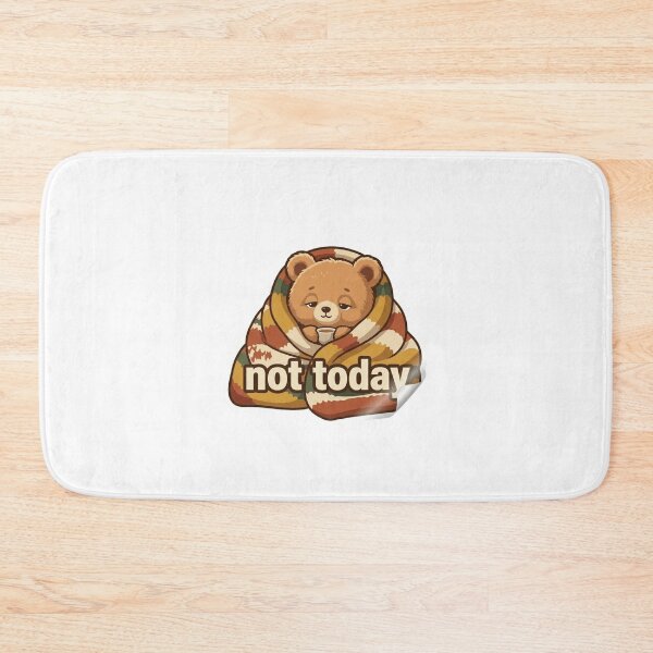 Item preview, Not Today Sticker | Lazy Cozy Mood designed and sold by CutePlix.