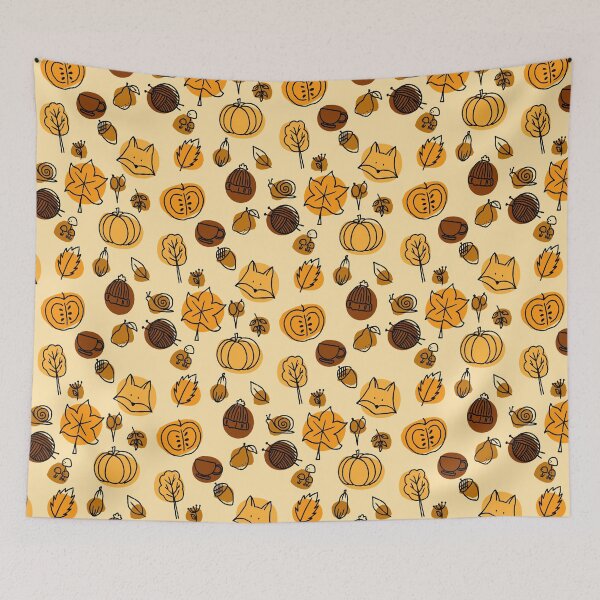 Item preview, Cosy Autumn Vibes Seamless Repeat Pattern — Fall Colourways 1D designed and sold by Claire_Brown.
