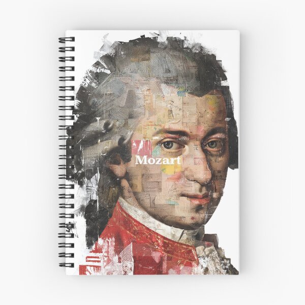 Item preview, Mozart – Collage Portrait Art Print | Classical Music Contemporary Pop Art Poster designed and sold by OzzFrequency.