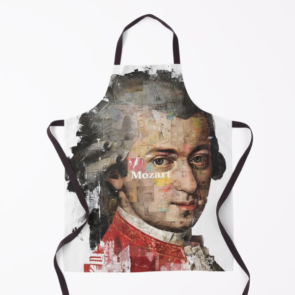 Item preview, Mozart – Collage Portrait Art Print | Classical Music Contemporary Pop Art Poster designed and sold by OzzFrequency.