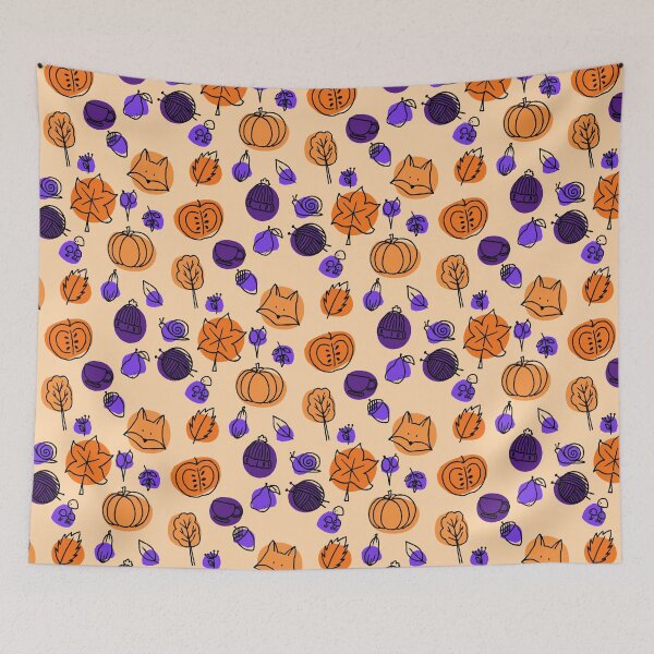 Item preview, Cosy Autumn Vibes Seamless Repeat Pattern — Fall Colourways 1E designed and sold by Claire_Brown.