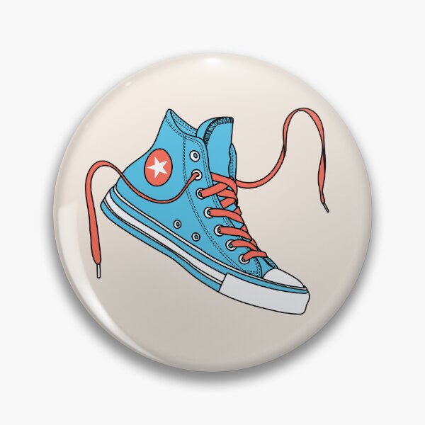 Item preview, Aqua and bitter orange high tops designed and sold by MickeyEdwards.