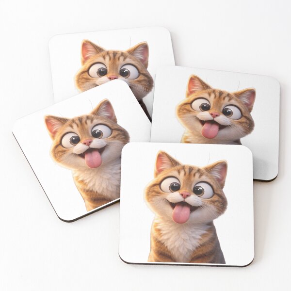 Item preview, Adorable Ginger Tabby Cat sticking out Tongue designed and sold by Pani Kara.