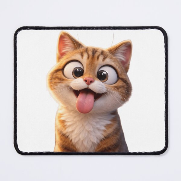 Item preview, Adorable Ginger Tabby Cat sticking out Tongue designed and sold by Pani Kara.