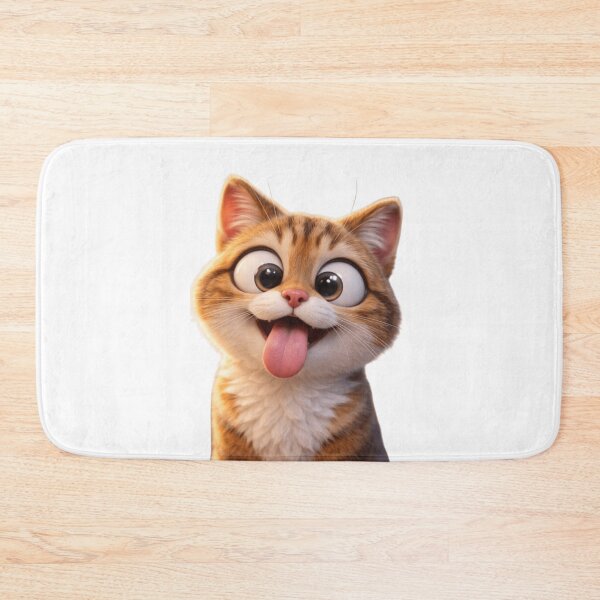 Item preview, Adorable Ginger Tabby Cat sticking out Tongue designed and sold by Pani Kara.