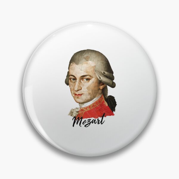 Item preview, Mozart – Collage Portrait Art Print | Classical Music Contemporary Pop Art Poster designed and sold by OzzFrequency.