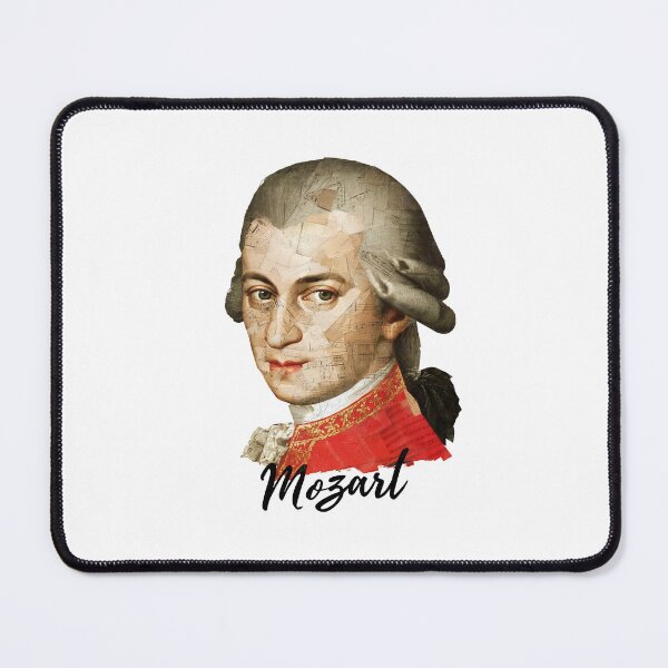 Item preview, Mozart – Collage Portrait Art Print | Classical Music Contemporary Pop Art Poster designed and sold by OzzFrequency.
