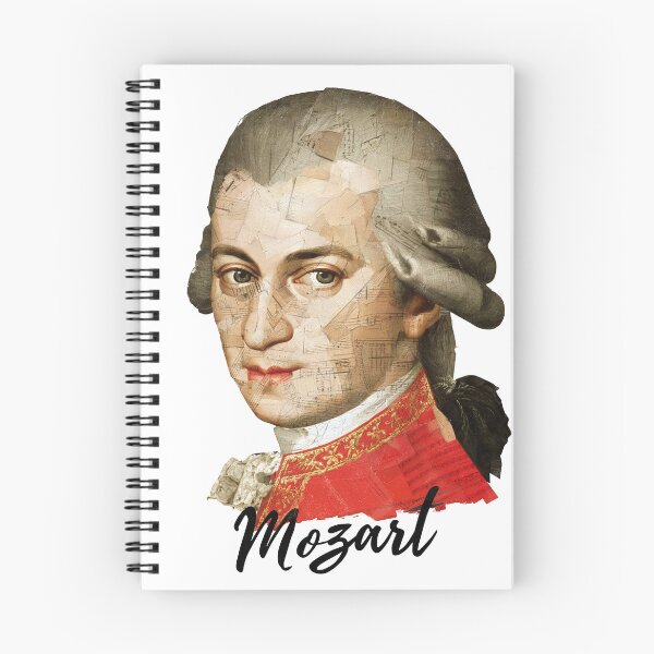 Item preview, Mozart – Collage Portrait Art Print | Classical Music Contemporary Pop Art Poster designed and sold by OzzFrequency.