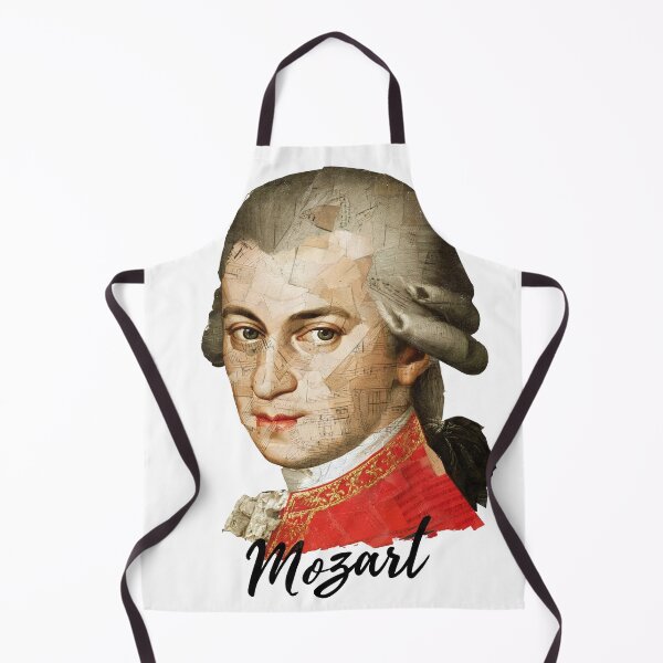 Item preview, Mozart – Collage Portrait Art Print | Classical Music Contemporary Pop Art Poster designed and sold by OzzFrequency.