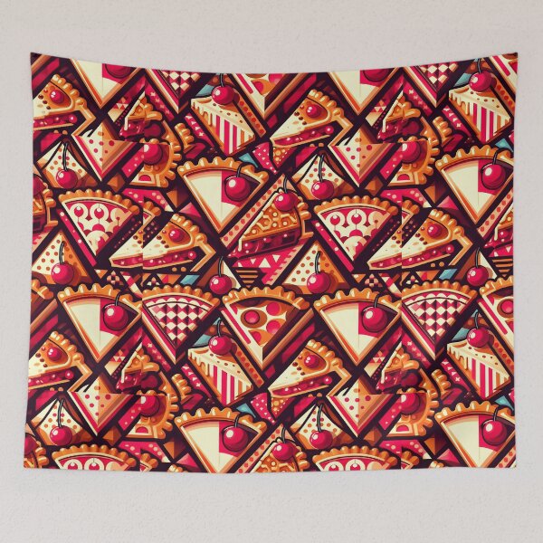Item preview, Crimson Pie Slice Repeat designed and sold by Apex Designs.