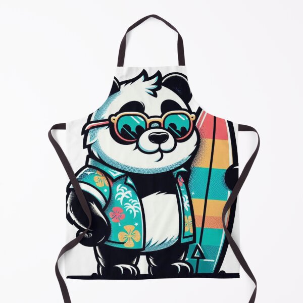 Item preview, Surfing Panda Bear designed and sold by Retro@nimals.