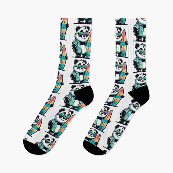 Item preview, Surfing Panda Bear designed and sold by Retro@nimals.