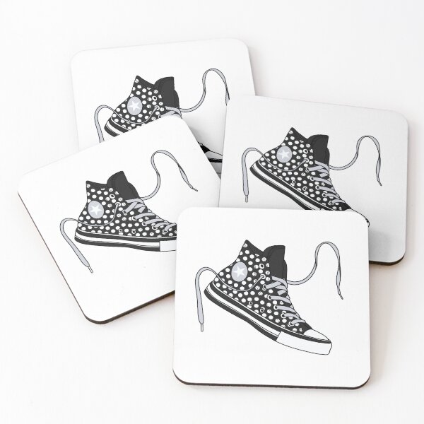 Item preview, Black dots high tops designed and sold by MickeyEdwards.