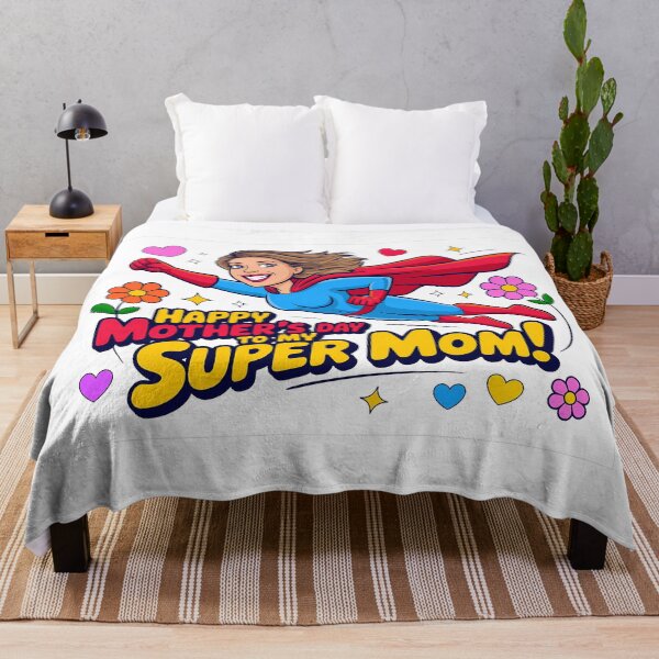 Item preview, Happy Mother’s Day Floral Super Mom Retro Design designed and sold by Conrad-Geordz.