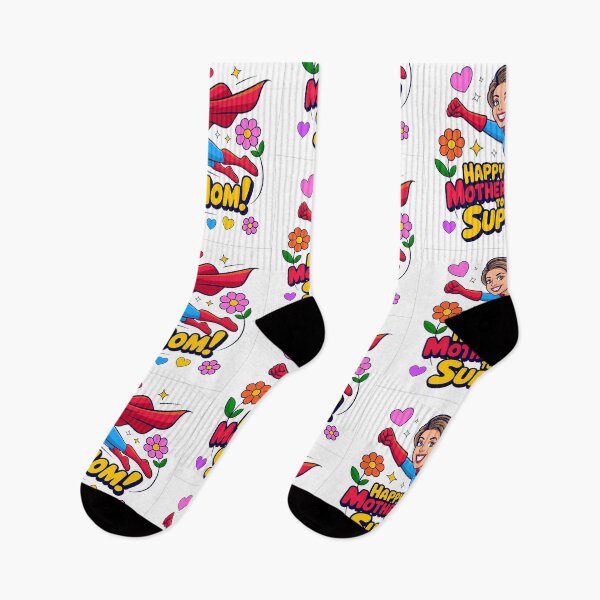 Item preview, Happy Mother’s Day Floral Super Mom Retro Design designed and sold by Conrad-Geordz.