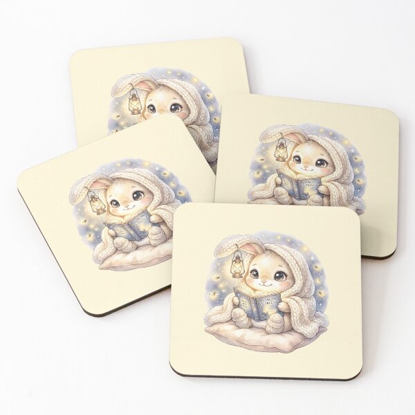Item preview, Moonlight Bunny Reading Storytime designed and sold by MythicCotton.