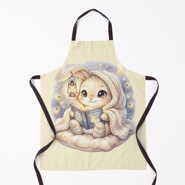 Item preview, Moonlight Bunny Reading Storytime designed and sold by MythicCotton.