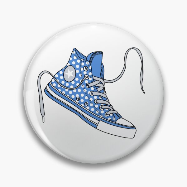 Item preview, Blue dots high tops designed and sold by MickeyEdwards.