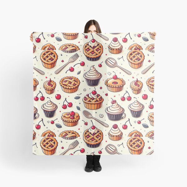 Artikelvorschau, Kirsch-Cupcake-Küchenmuster entworfen und verkauft von Apex Designs.