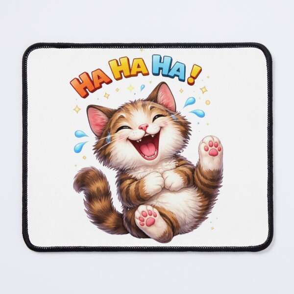 Item preview, Joyful Laughing Kitten with Colorful Text designed and sold by Pani Kara.