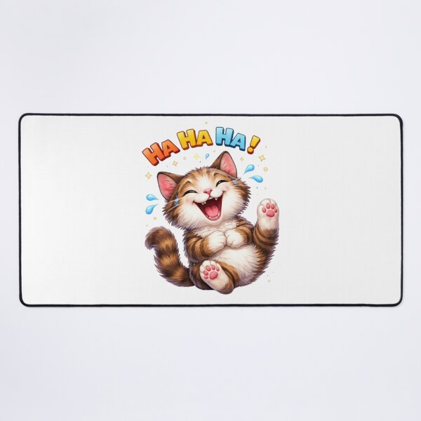 Item preview, Joyful Laughing Kitten with Colorful Text designed and sold by Pani Kara.
