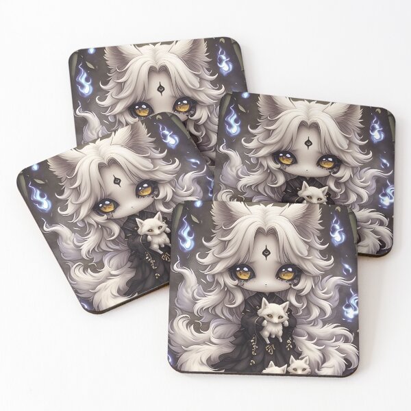 Item preview, Mystical Kitsune | Creepy Cute Yokai Fox designed and sold by InkAndGloom.