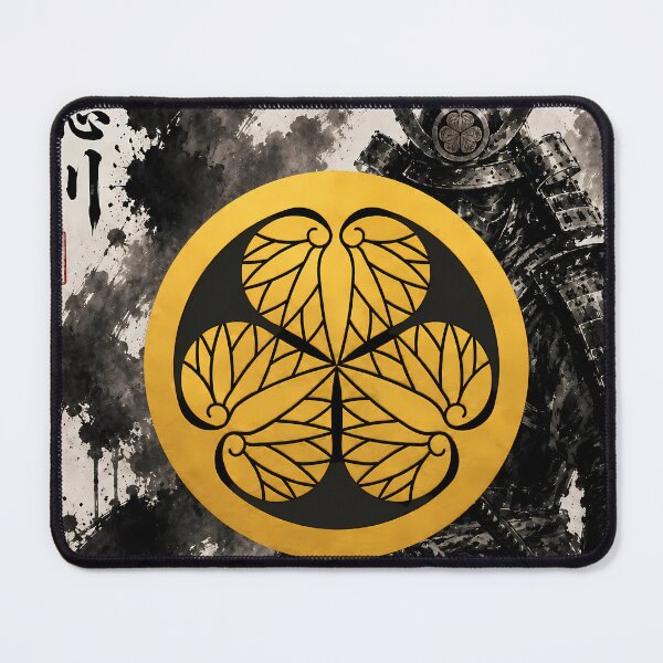 Item preview, Tokugawa Ieyasu Japanese Samurai Kamon Gold Family Crest Art designed and sold by Japan-Ink-Art.
