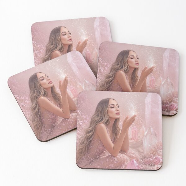 Item preview, Rose Quartz Goddess – Magical Crystal Fantasy Art designed and sold by butterfLydii.
