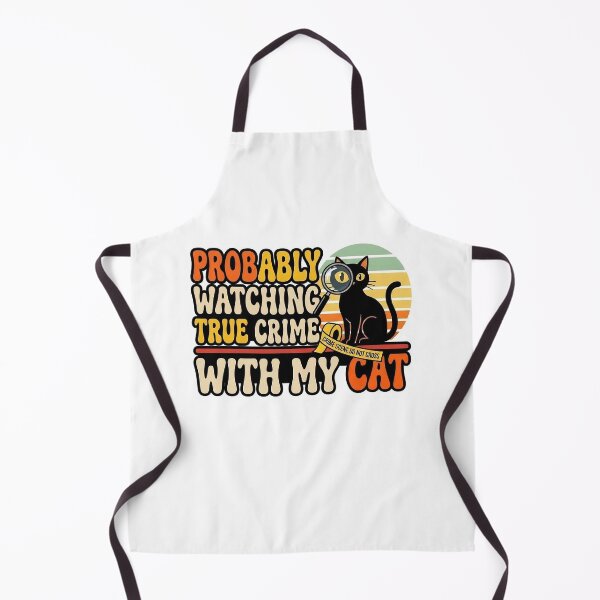 Item preview, probably watching true crime with my cat designed and sold by medojerrari79.