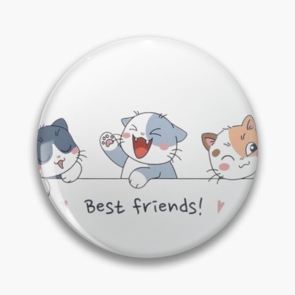 Item preview, Kawaii Best Friends Cats | Cute Chibi Kittens Peek-a-Boo Art designed and sold by ZairDesign.