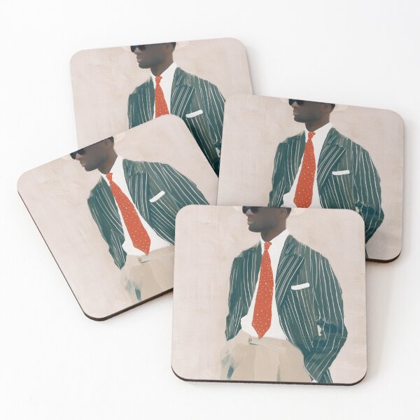 Item preview, Sprezzatura Black Gentleman Pinstripe Painting designed and sold by Maisonsucces.
