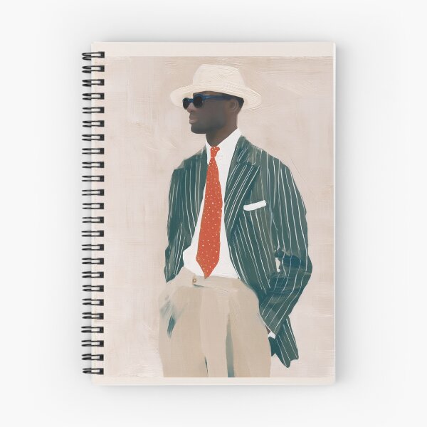 Item preview, Sprezzatura Black Gentleman Pinstripe Painting designed and sold by Maisonsucces.