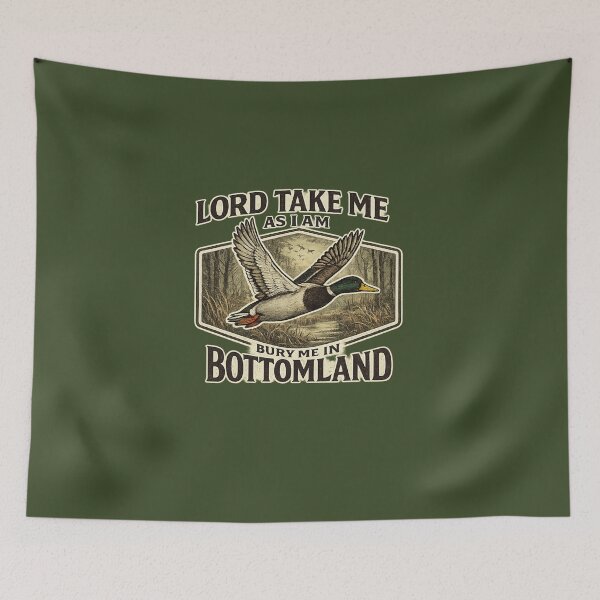 Item preview, Rustic Bottomland Mallard Duck Hunter Design designed and sold by SjoyStudio.
