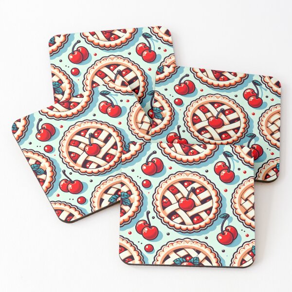 Item preview, Blue Sky Cherry Tart Repeat designed and sold by Apex Designs.