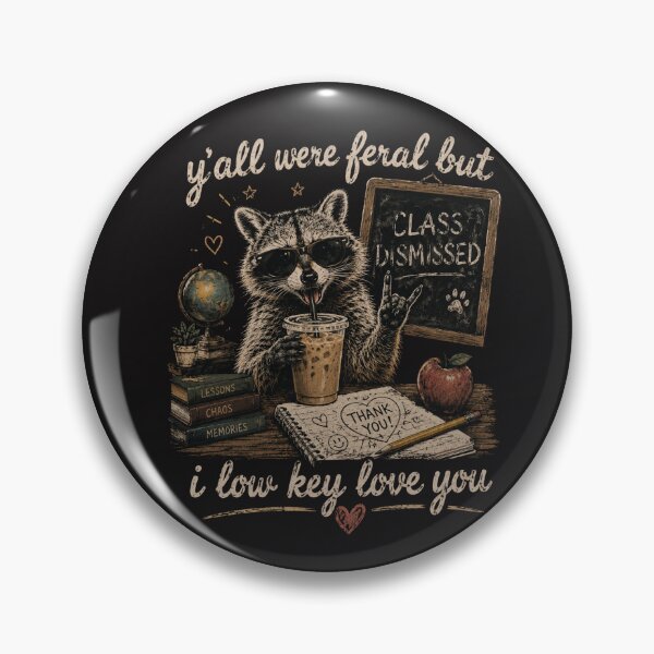 Item preview, Y’all Were Feral But I Lowkey Funny Meme Quote designed and sold by Clairenity Studio.