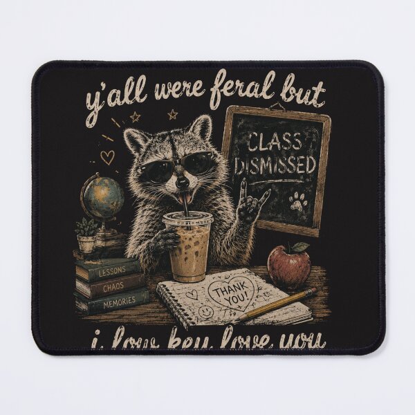 Item preview, Y’all Were Feral But I Lowkey Funny Meme Quote designed and sold by Clairenity Studio.