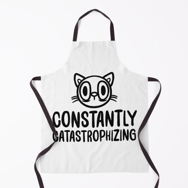Item preview, Constantly Catastrophizing Funny Anxiety Cat Shirt | Cute Mental Health Cat Design designed and sold by VooDudeDesigns.