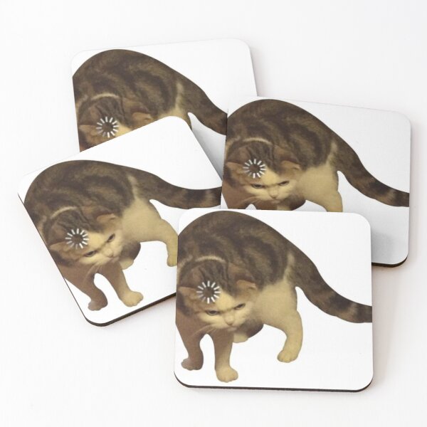 Item preview, Distracted Cat Spinning Wheel Brain Loading Design designed and sold by Mustangana.