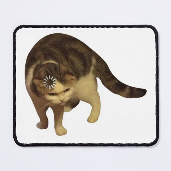 Item preview, Distracted Cat Spinning Wheel Brain Loading Design designed and sold by Mustangana.