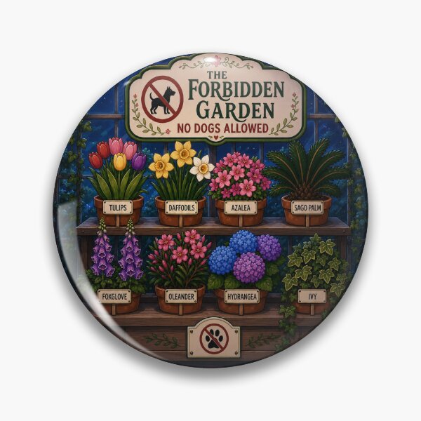Item preview, Dog owner gift - toxic plants list  designed and sold by Dead-Dove-Ltd.