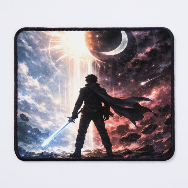 Item preview, The Eternal Guardian – Solar Eclipse & Celestial Warrior Art designed and sold by ZINO WORLD.