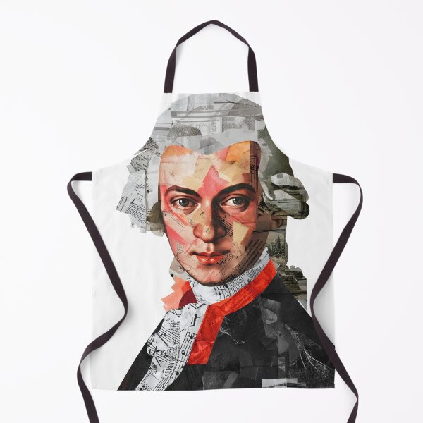 Item preview, Mozart – Collage Portrait Art Print | Classical Music Contemporary Pop Art Poster designed and sold by OzzFrequency.