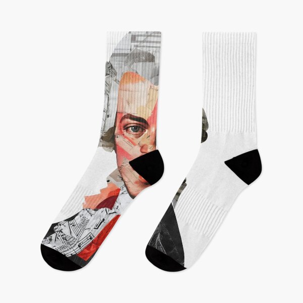 Item preview, Mozart – Collage Portrait Art Print | Classical Music Contemporary Pop Art Poster designed and sold by OzzFrequency.
