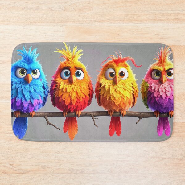 Item preview, Cute Colorful Parrot on Branch designed and sold by BetweenForms.