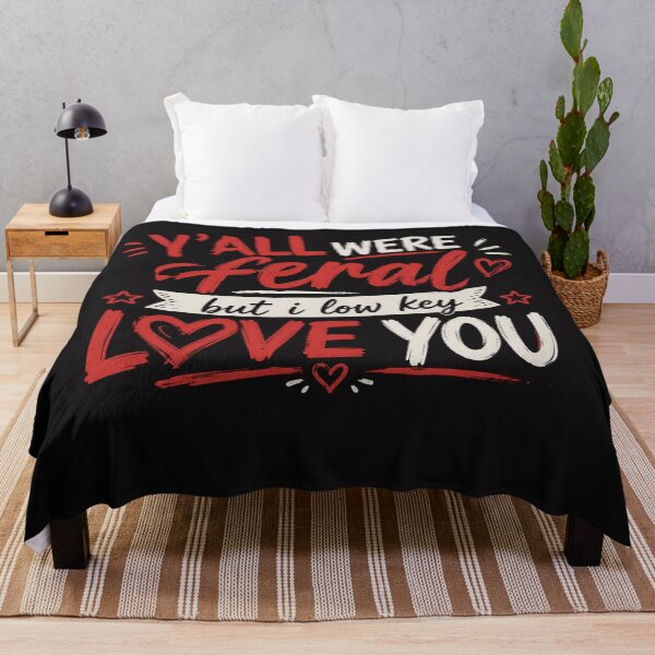 Item preview, Y’all Were Feral But I Lowkey Funny Meme Quote designed and sold by Clairenity Studio.