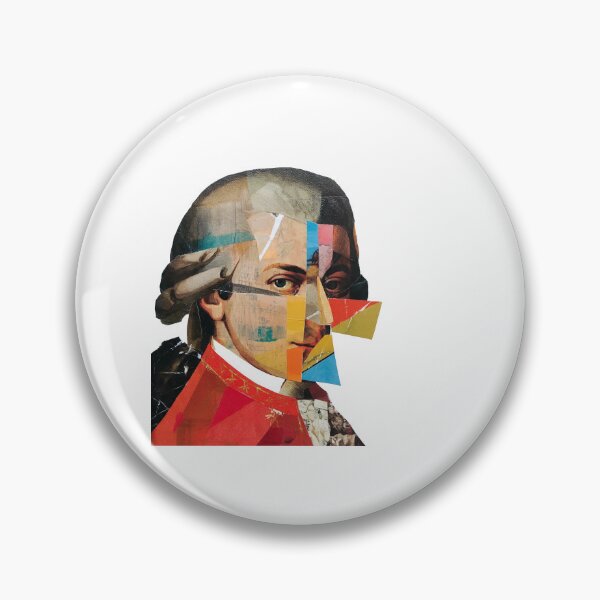 Item preview, Mozart – Collage Portrait Art Print | Classical Music Contemporary Pop Art Poster designed and sold by OzzFrequency.