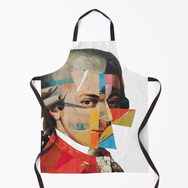 Item preview, Mozart – Collage Portrait Art Print | Classical Music Contemporary Pop Art Poster designed and sold by OzzFrequency.